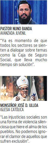 $!Religiosos y sociedad civil llaman a la paz y al diálogo