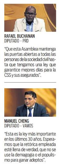 $!Pleno inició el segundo debate de la ley de la CSS