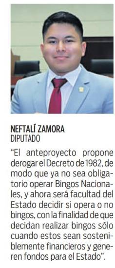 $!Diputado propone acabar con los Bingos Nacionales