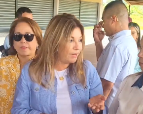 ML | Durante el recorrido de la Primera Dama en el parque de David.