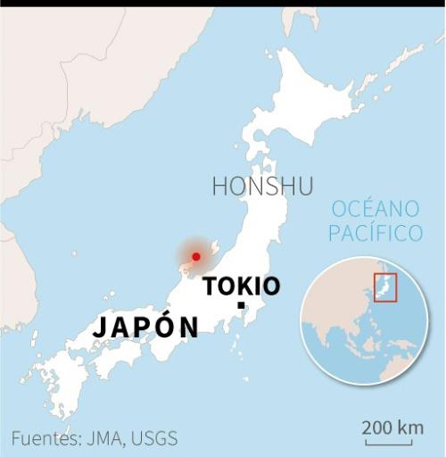 Sismo de magnitud 6,3 en el centro de Japón, sin alerta de tsunami