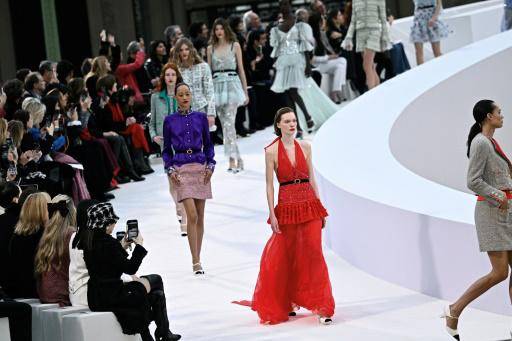 Desfile de alta costura Chanel en el Grand Palais de París, el 28 de enero de 2025