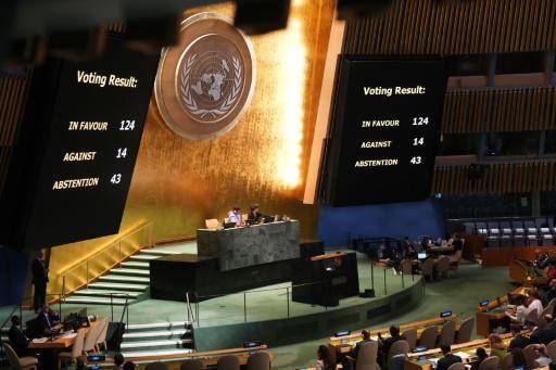 Asamblea General de la ONU pide fin de ocupación israelí de los territorios palestinos