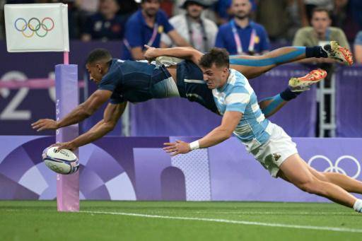 Francia elimina con autoridad a Argentina en el rugby a siete de París-2024