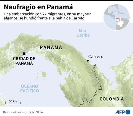 Panamá confirma la muerte de al menos cuatro migrantes en naufragio