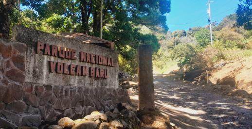 MiAmbiente | Entrada al Parque Nacional Volcán Barú.