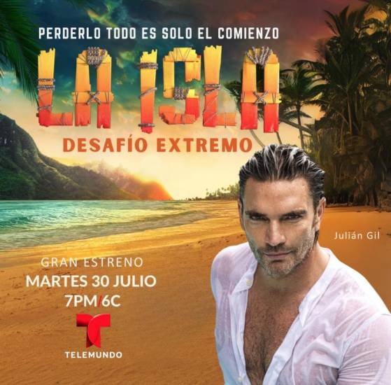 Julián Gil se enfrenta a “La Isla: desafío extremo”, el nuevo reality de Telemundo