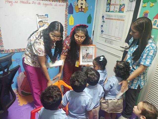 ML | Niños participan de la actividad de concientización.