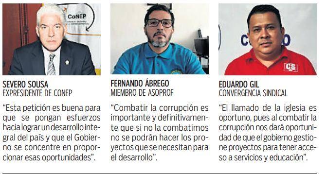 $!Batalla contra la corrupción, piden empresarios, gremios e iglesia