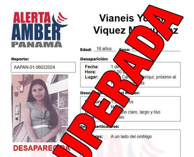 Recuperan a menor panameña en Costa Rica