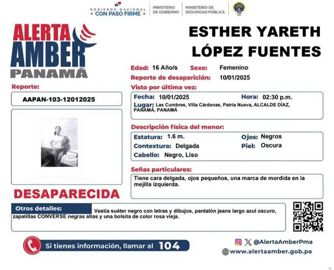 Activan alerta Amber para encontrar a menor de 16 años