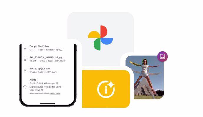 Google Fotos indicará cuándo una foto se ha editado mediante IA generativa