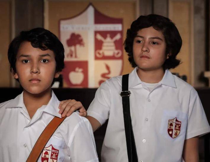 ML | Actores de la película panameña “Academia St.Vierja”, en medio de la grabación.