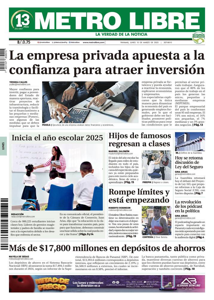 Portada del 10 de marzo de 2025