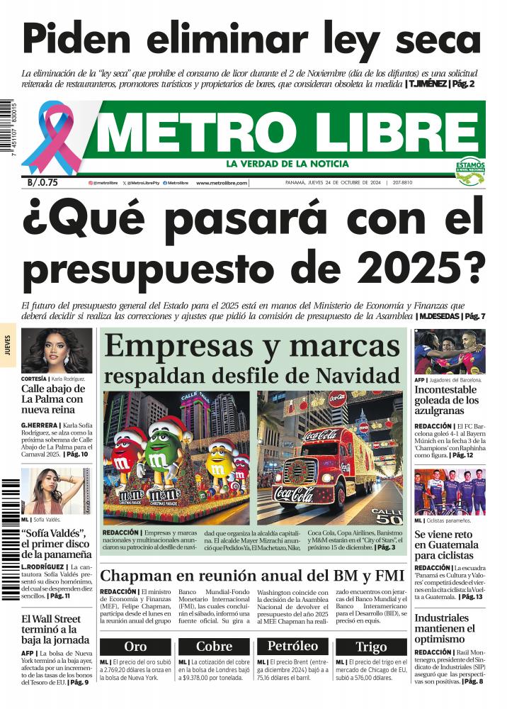 Portada del 24 de octubre de 2024