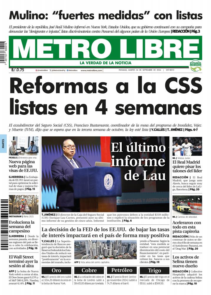 Portada del 24 de septiembre de 2024