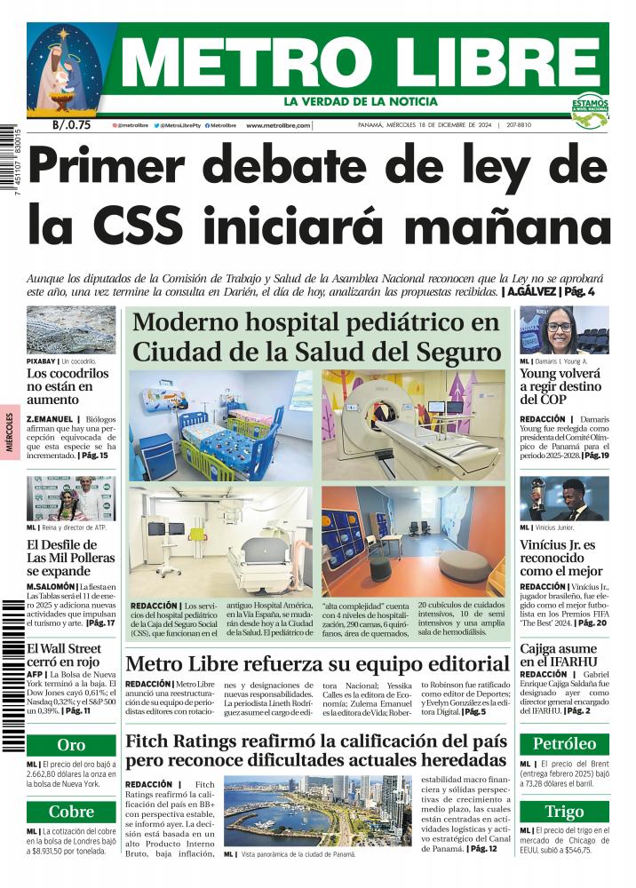 Portada del 18 de diciembre de 2024