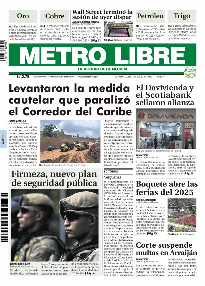 Portada del 7 de enero de 2025