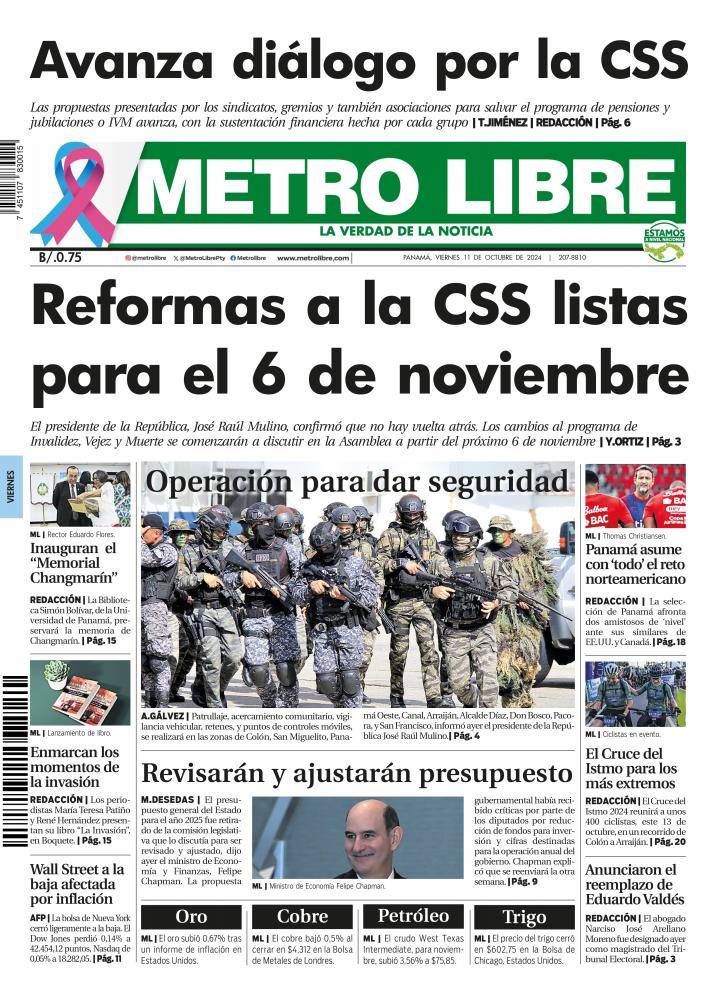 Portada del 11 de octubre de 2024