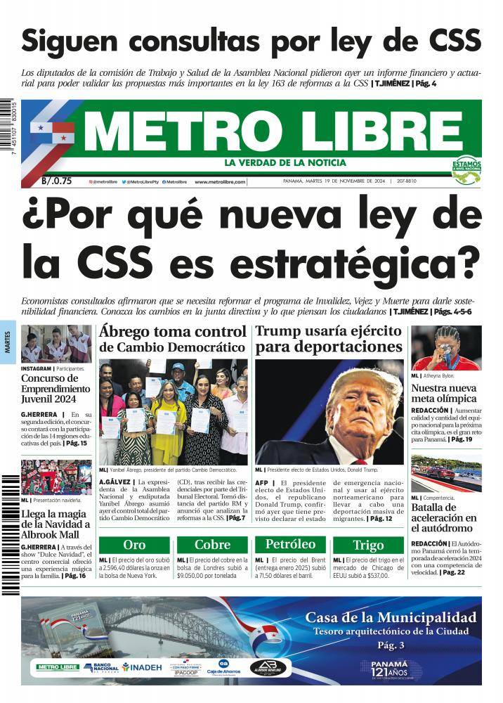 Portada del 19 de noviembre de 2024