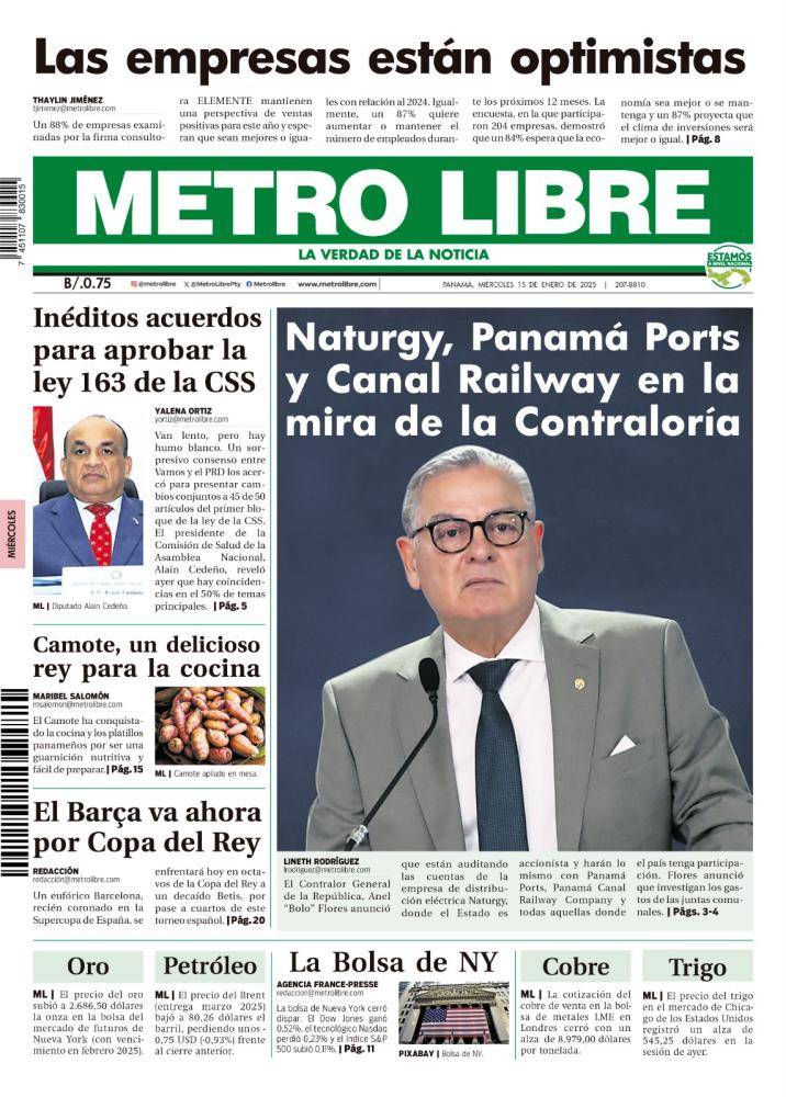 Portada del 15 de enero de 2025