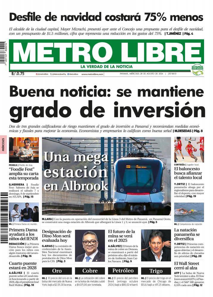 Portada del 28 de agosto de 2024