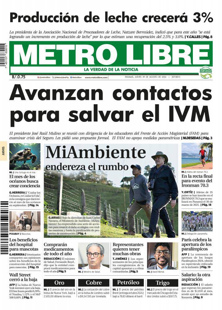 Portada del 29 de agosto de 2024