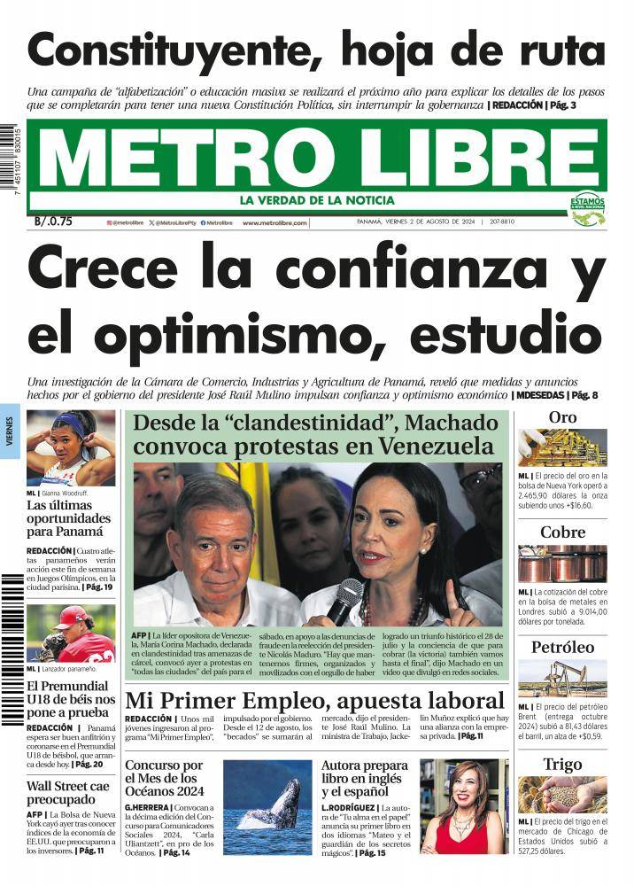 Portada del 2 de agosto de 2024