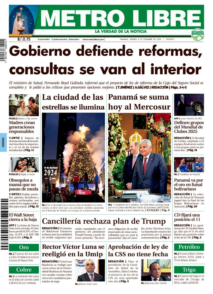 Portada del 6 de diciembre de 2024