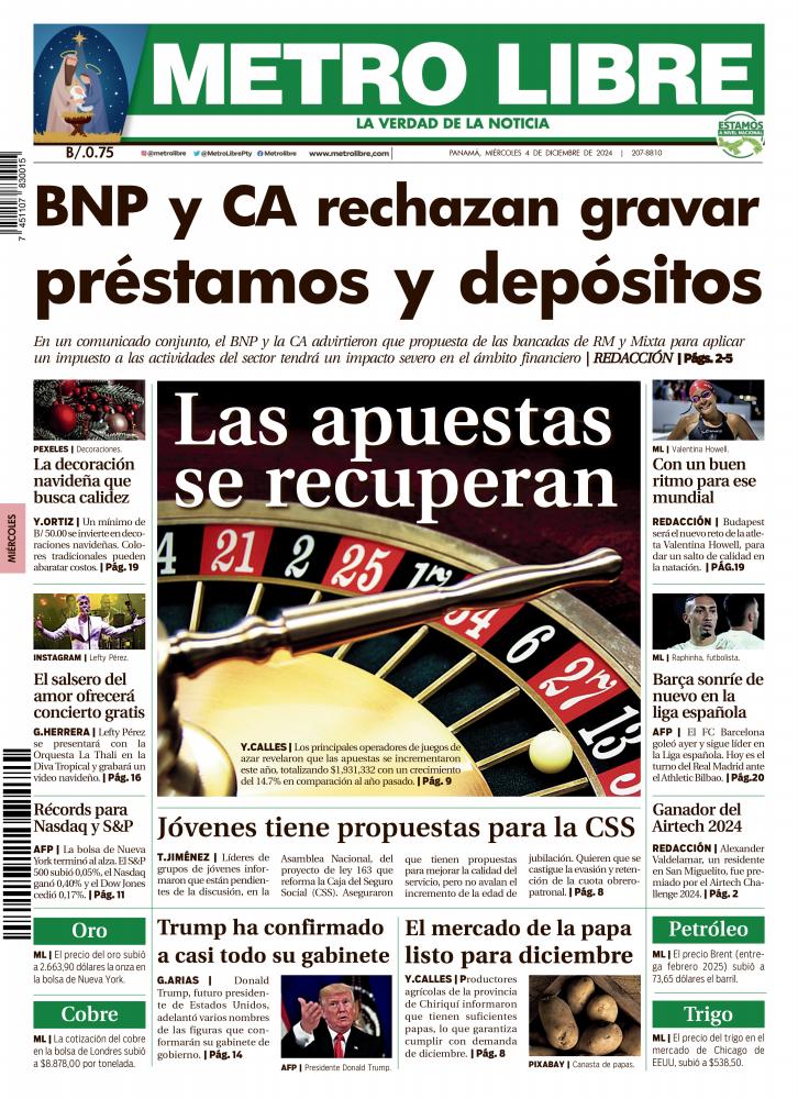 Portada del 4 de diciembre de 2024