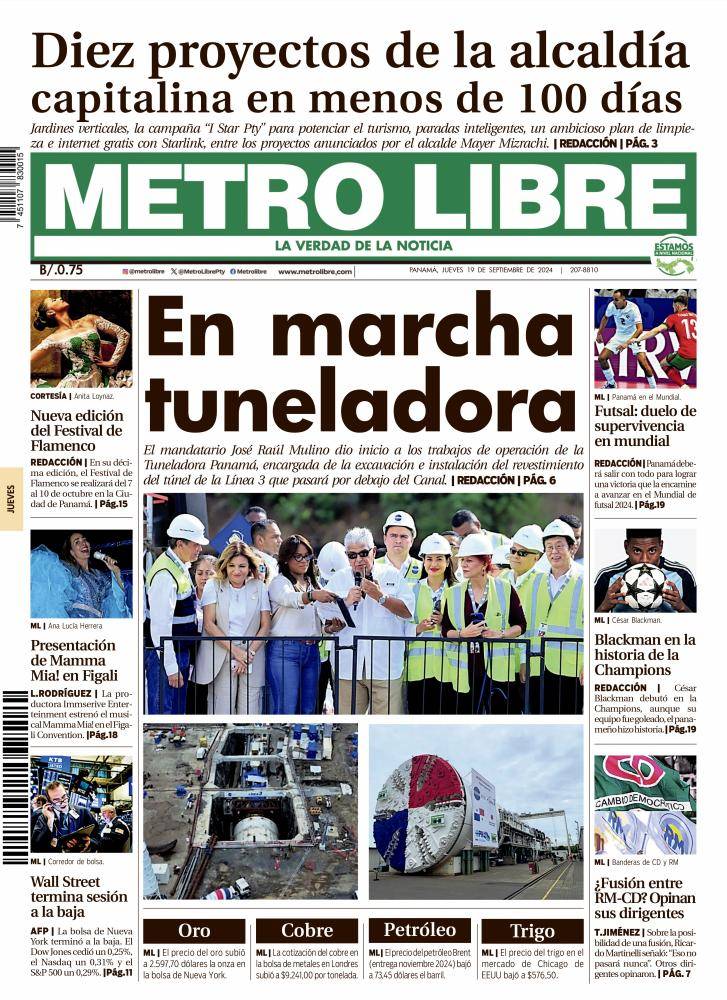 Portada del 19 de septiembre de 2024