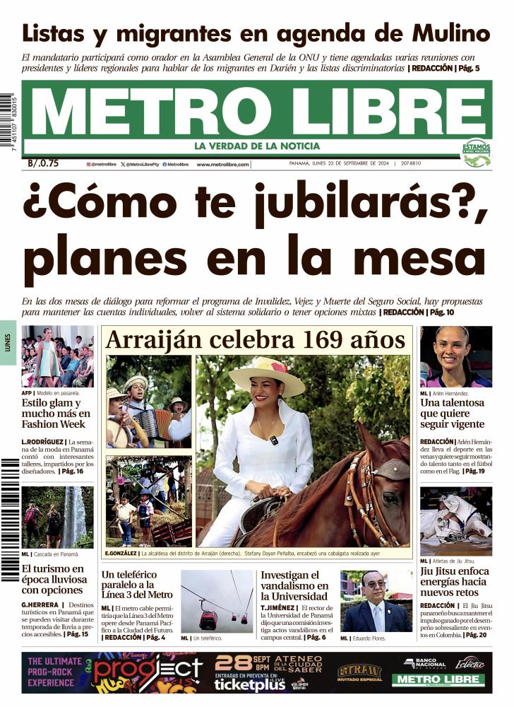 Portada del 23 de septiembre de 2024