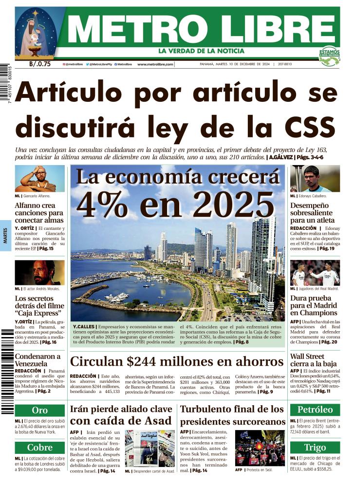 Portada del 10 de diciembre de 2024