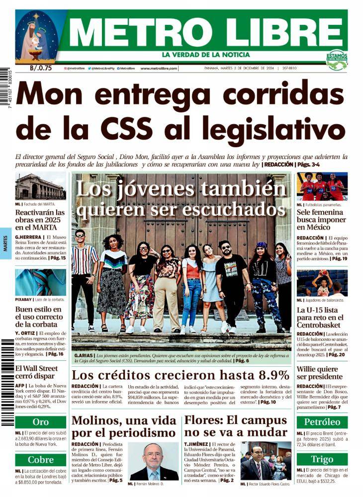 Portada del 3 de diciembre de 2024