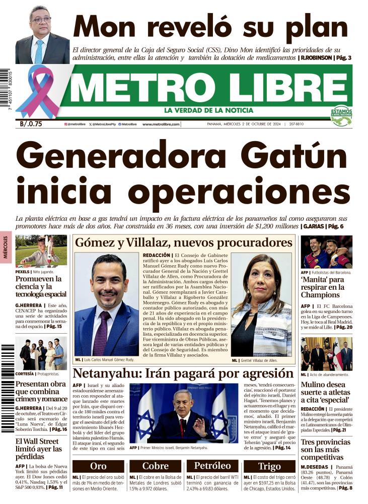 Portada del 2 de octubre de 2024