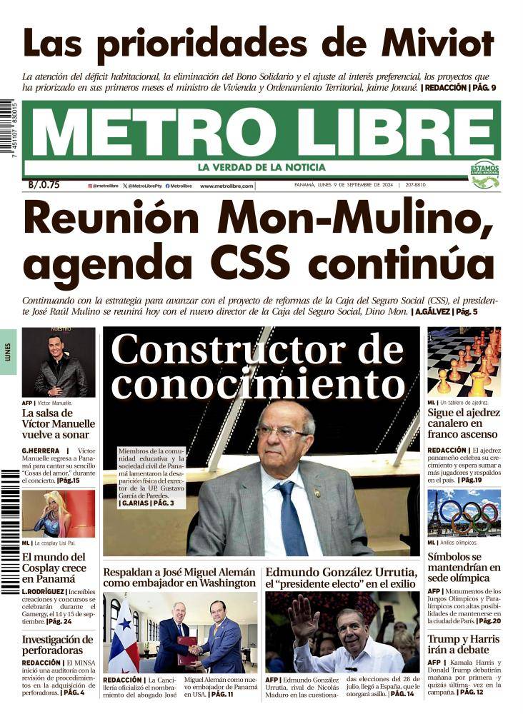 Portada del 9 de septiembre de 2024