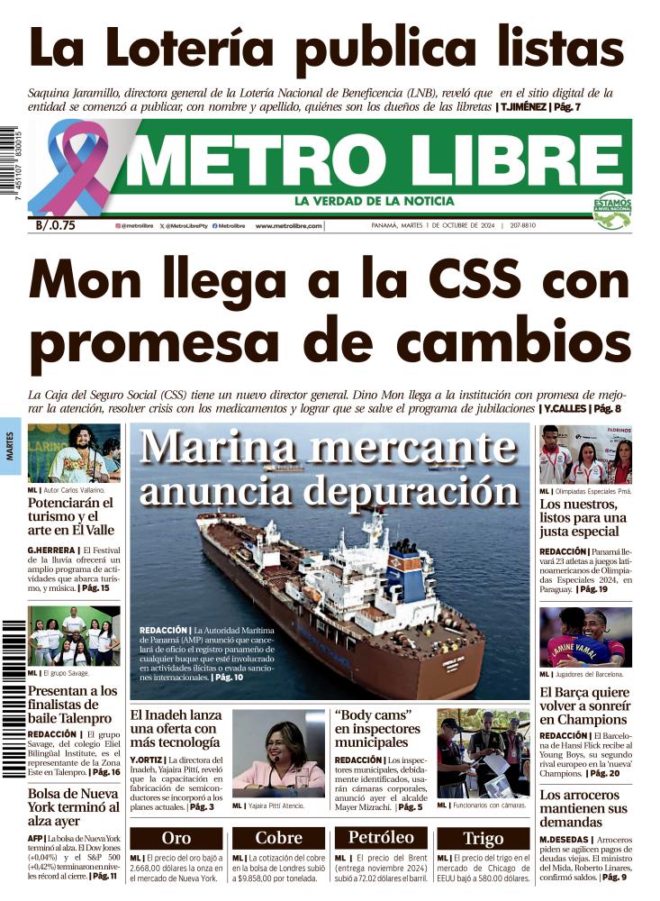 Portada del 1 de octubre de 2024