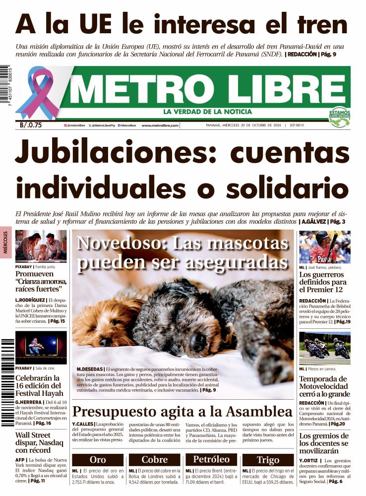 Portada del 30 de octubre de 2024