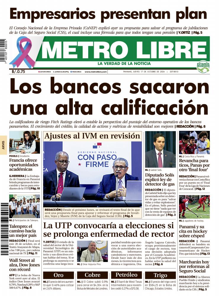 Portada del 17 de octubre de 2024