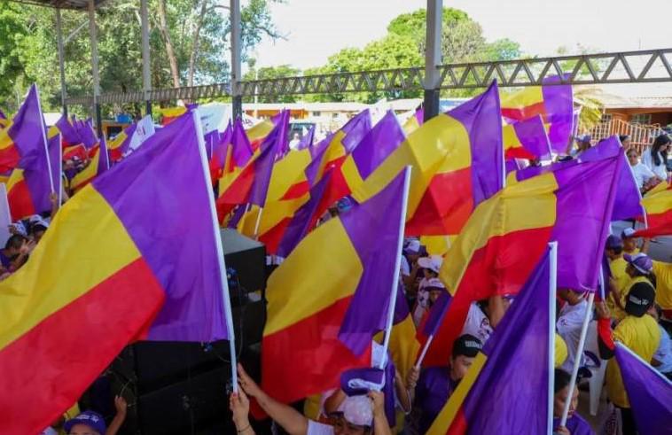 ML | Banderas del partido Panameñista.