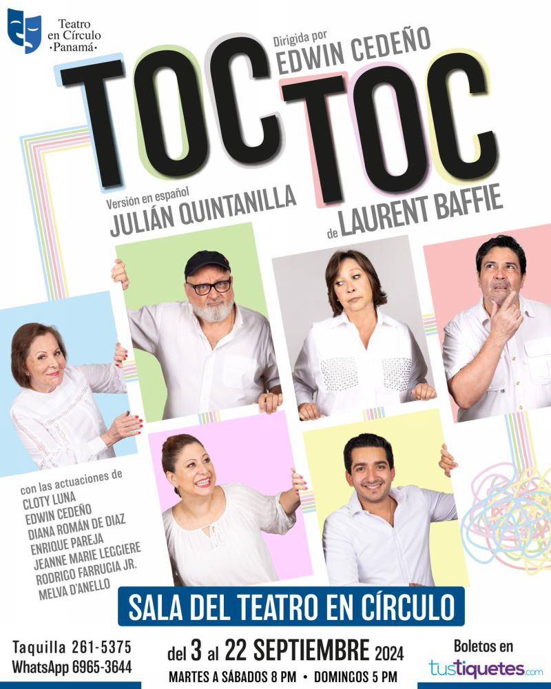 $!Teatro en Círculo presentará la comedia TOC TOC desde el 3 de septiembre