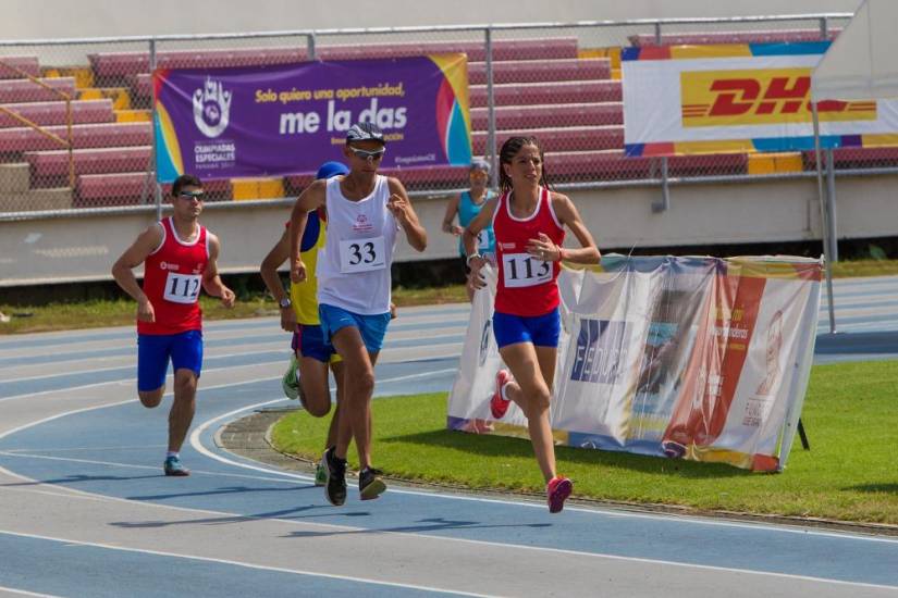 Competencia de atletismo en los Juegos Latinoamericanos de Olimpiadas Especiales, en Panamá durante 2017.