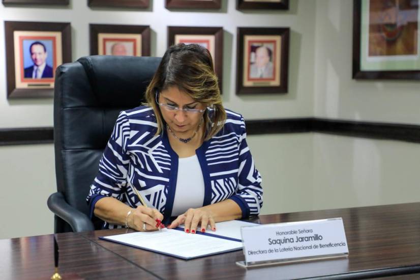 La directora de la Lotería Nacional de Beneficencia Saquina Jaramillo.