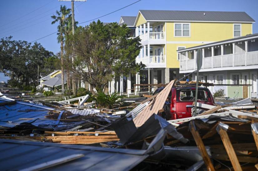 AFP | Los daños ocasionados por el huracán Helene en Cedar Key, Florida, Estados Unidos.