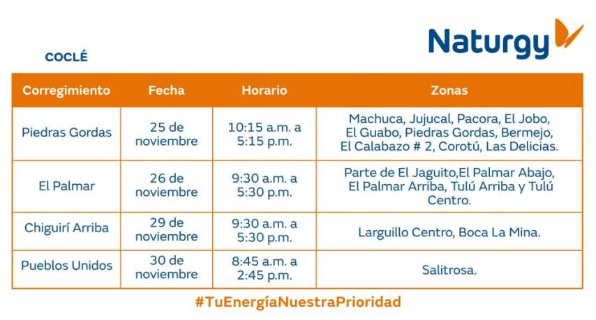 $!AVISO IMPORTANTE: Trabajos de mantenimiento en la red eléctrica del 25 de noviembre al 1 de diciembre de 2024