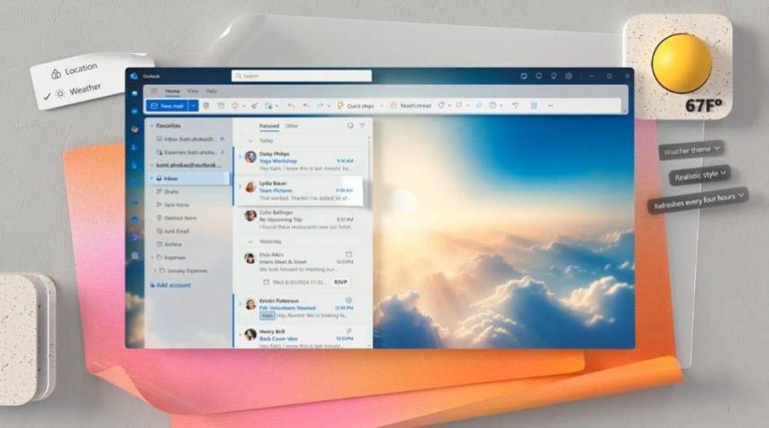 Microsoft Outlook añade temas personalizables y dinámicos impulsados por Copilot