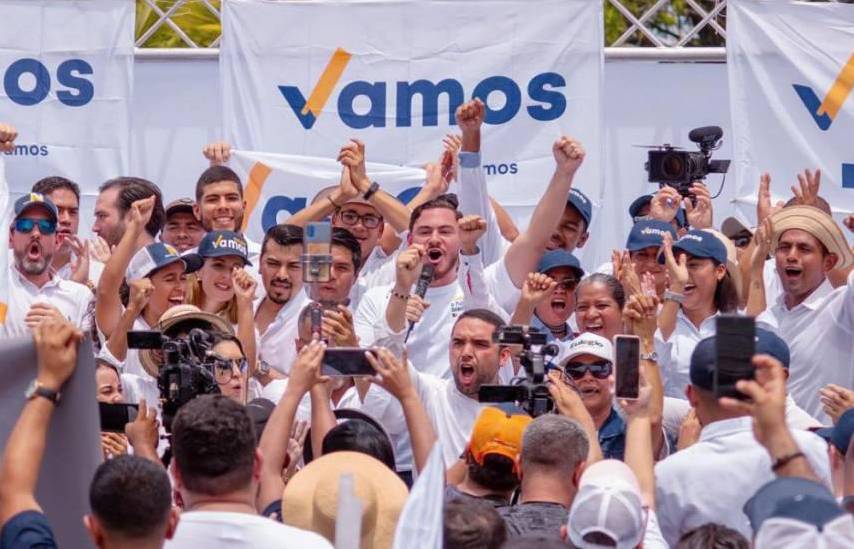 ML | Integrantes de la Coalición ‘Vamos’ en evento antes de las elecciones generales de mayo pasado.