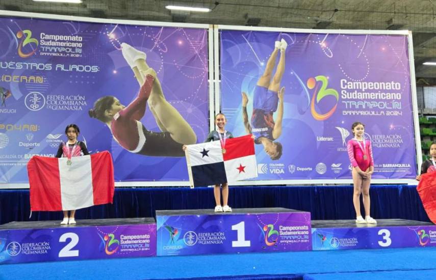 Panamá brilló en la competencia sudamericana de trampolín