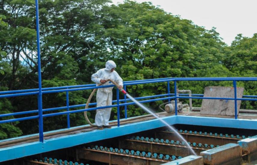 ML | Realizan mantenimiento en potabilizadora.