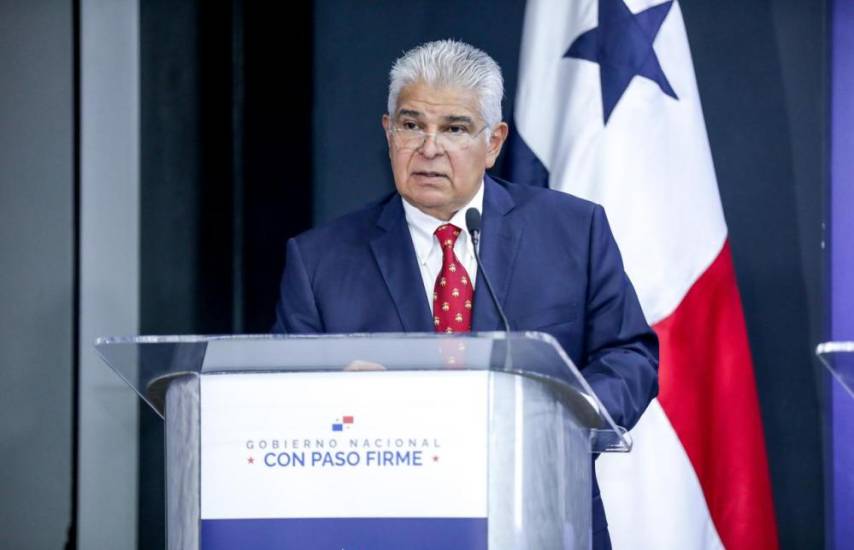ML | El presidente José Raúl Mulino durante su segunda conferencia de prensa semanal desde el palacio de la Presidencia de la República de Panamá.